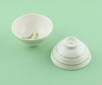 「色絵さやえんどう茶碗」2024年各径12×高6㎝